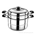Two layer Multipurpose Stainless Steel Steam Pan